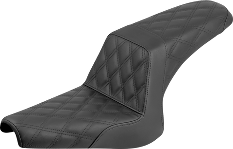 Step-Up Seat - Full Lattice Stitch - Black - Bolt &
