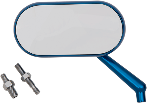 Mirror - Side View - Oval - Blue - Left