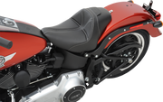 Dominator Solo Seat - w/o Backrest - Black w/ Gray Stitching - FL/FX '06-'17