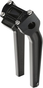 Handlebar Risers - Pull Back - 9-1/2" - Gauge Cutout - Black