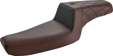Unknown Industries Seat - Front Carbon Fiber/Black Gripper Lumbar/Rear Lattice Stitch - XL