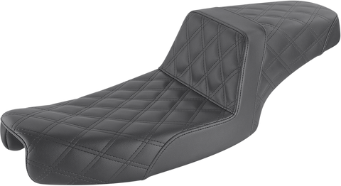 Step-Up Seat - Full Lattice Stitch - Black - Dyna