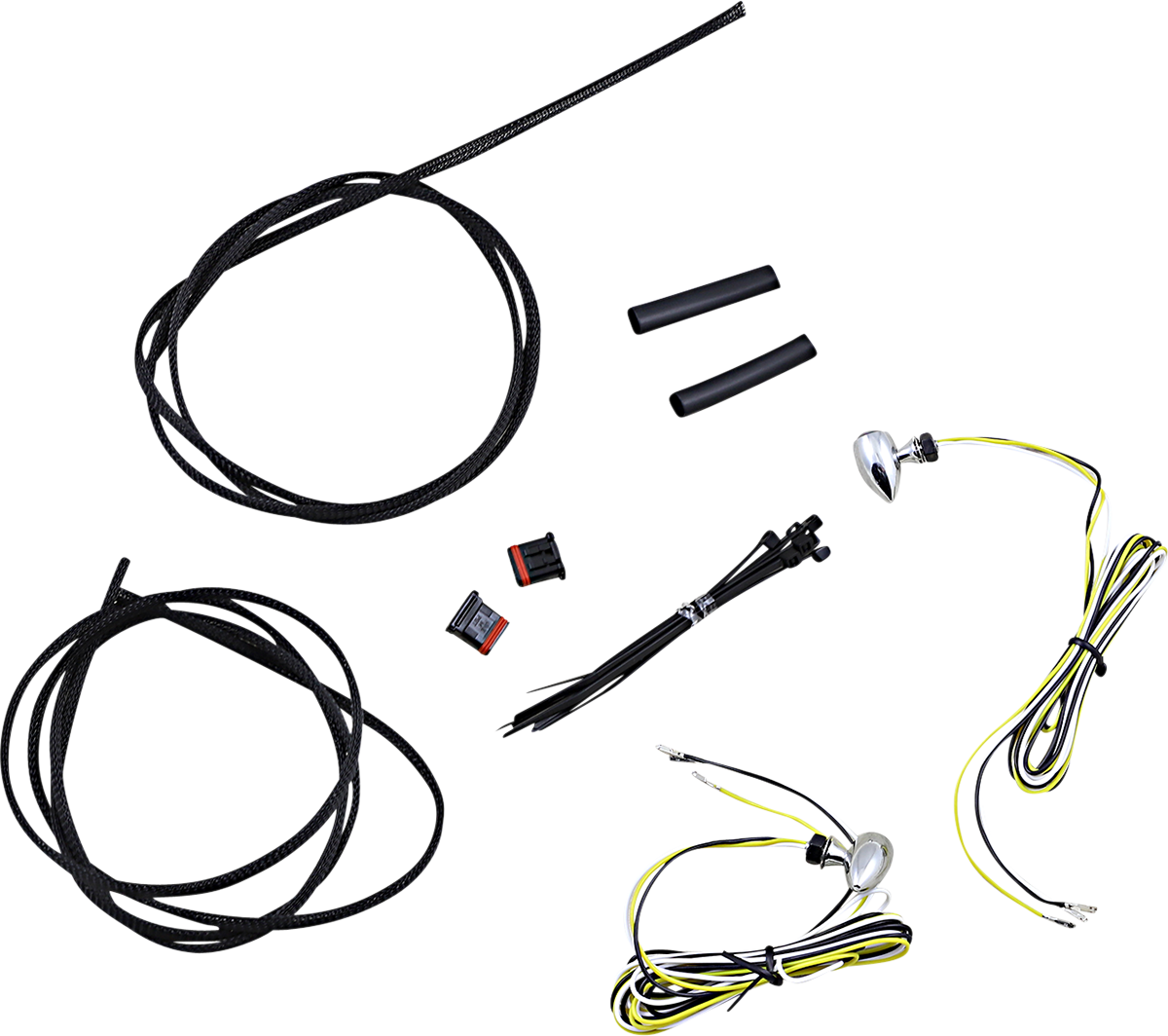 Micro Turn Signals - Dual - Amber/White - Chrome | Eastcoastin ...
