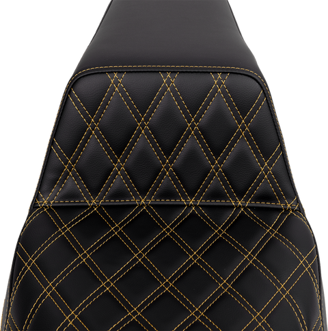 Step-Up Seat - Front Lattice Stitch - Gold Stitch - FLH/FLT &