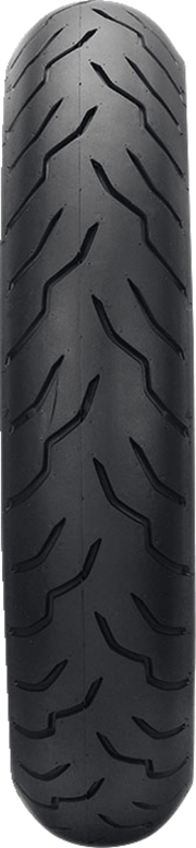 Tire - American Elite - Front - 130/80B17 - Narrow Whitewall - 65H