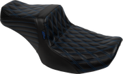 Tailwhip Seat - Blue Double Diamond Stitch - FLH/FLT -'23-'24