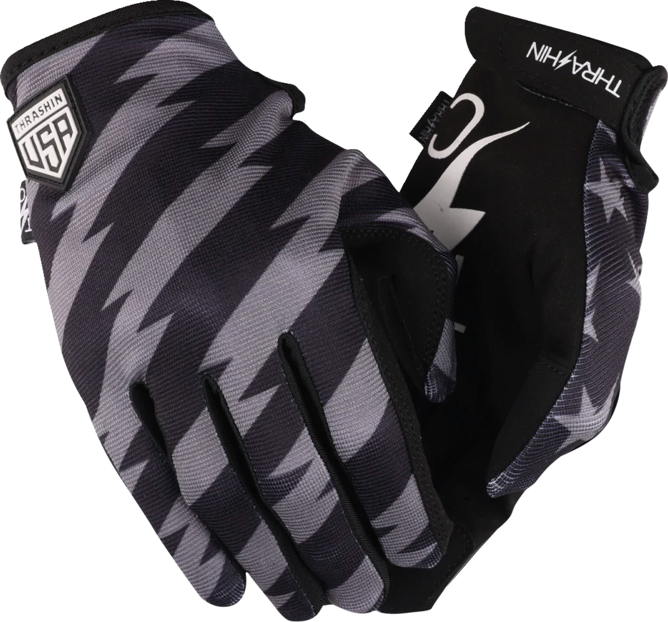 Stars & Bolts Stealth Gloves - Black/Gray - Large