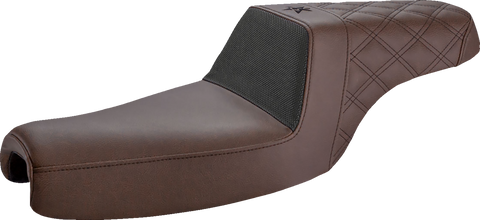 Unknown Industries Seat - Front Carbon Fiber/Black Gripper Lumbar/Rear Lattice Stitch - XL &