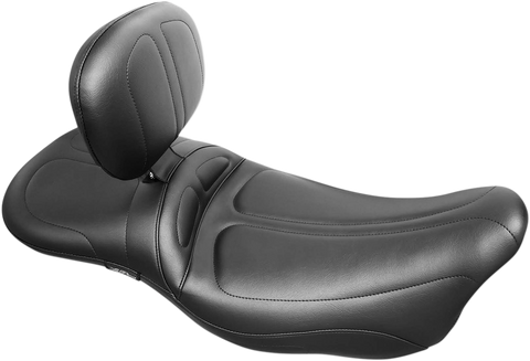 Maverick Daddy Long Legs Seat - With Backrest - Black - Stitched - FL &