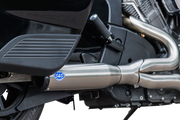 2-into-1 Qualifier Exhaust System - Race Only - Brushed - Stainless Steel