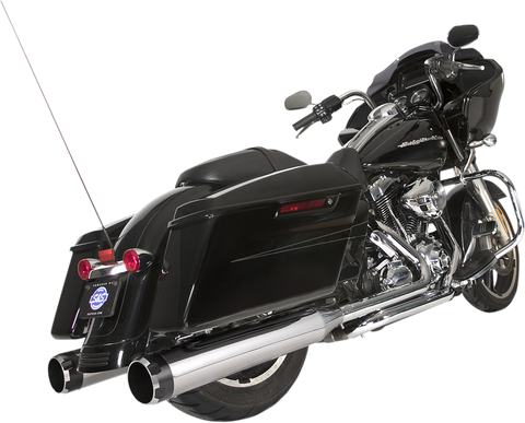 El Dorado Dual Exhaust System - Chrome - Black Thruster