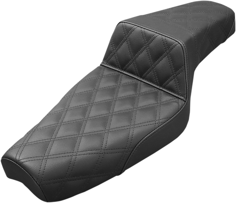 Step-Up Seat - Full Lattice Stitch - Black - XL