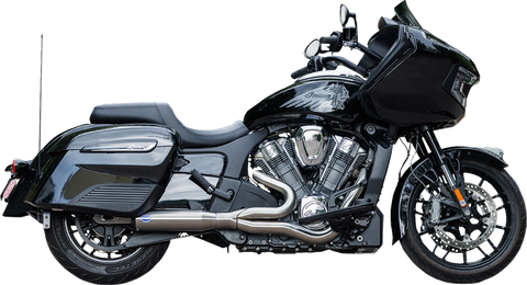 2-into-1 Qualifier Exhaust System - 50-State - Brushed - Stainless Steel