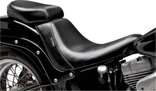 Bare Bones Pillion Pad - Smooth - Black - FL/FX &