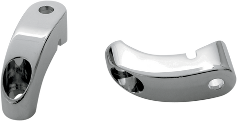 Turn Signal Mounts - 39 mm Front Forks - Chrome