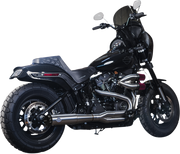 2-into-1 Superstreet Exhaust System - 50 State - M8 Softail - Stainless Steel