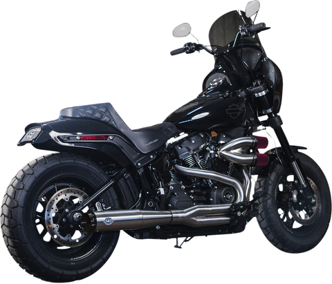2-into-1 Superstreet Exhaust System - 50 State - M8 Softail - Stainless Steel
