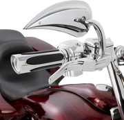 Deep Cut Comfort Series Grips - TBW - Chrome