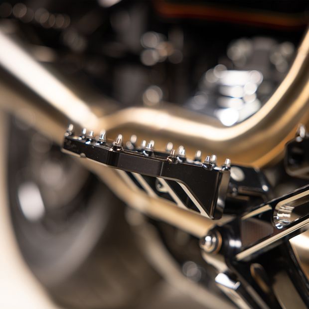 Mini Aggressor Floorboards - Black - Rear