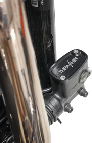 Brake Reservoir Cap - Rear - Black - Twice Cut - '18+ Softail