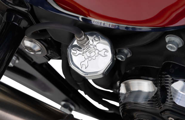Vented Dipstick - Polished - M8 Softail