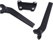 Handlebar Risers - Pull Back - 9-1/2" - Black