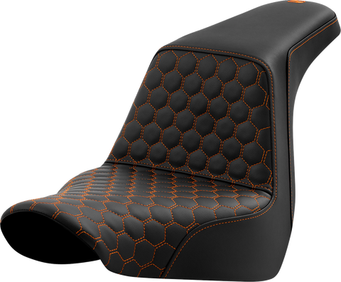 Step-Up Seat - Honeycomb - Orange Stitching - FL/FX &