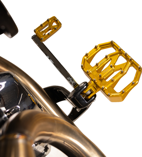 Mini Aggressor Floorboards - Gold - Rear