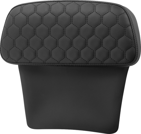 Chopped Tour Pak Pad - Honeycomb - Black Stitching - FLH/FLT &