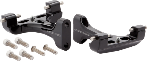Forged Floorboard Mounts - Passenger - All Black
