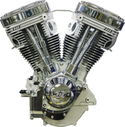 V111 Long-Block Engine- Natural - 84-'99 Custom Chasis w/Alternator Style Primary