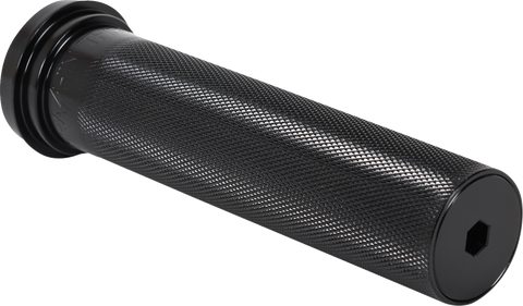 Throttle Tube - Knurled - 1" - TBW - Black