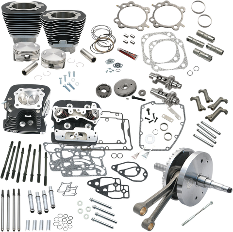 124" Hot Set Up® - Big Bore/Stroker - Wrinkle Black - 96/103/110A Twin Cam