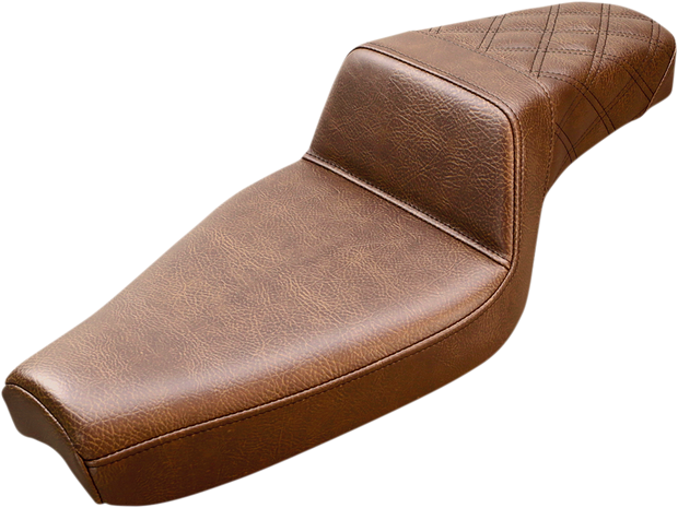 Step-Up Seat - Rear Lattice Stitch - Brown - XL
