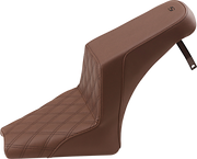 Step-Up Seat - Front Lattice Stitch/Rear Smooth - Brown - Scout Bobber
