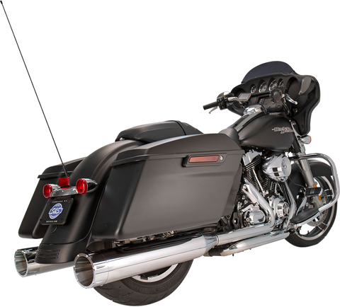 4-1/2" MK45 Performance Mufflers - Chrome with Chrome Tracer