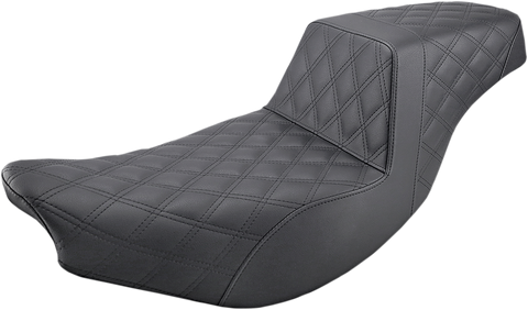Step-Up Seat - Full Lattice Stitch - Black - Indian