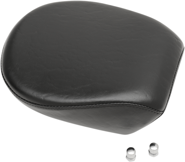 Bare Bones Pillion Pad - Deluxe - Smooth - Black - FLHT &