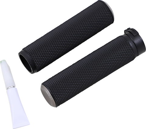 Knurled Grips - Cable - Titanium