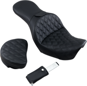 Explorer Seat - With Backrest - Lattice Stitched - Black - FXD