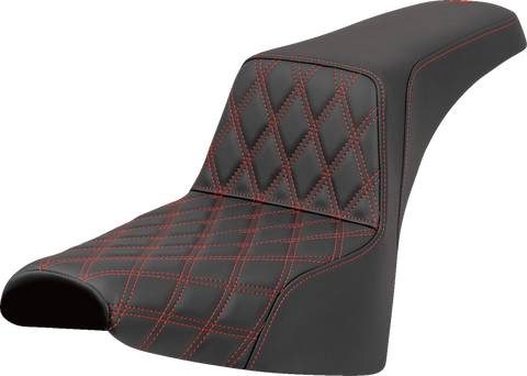 Step-Up Seat - Front Lattice Stitch - Red Stitch - FXST/FXBB &