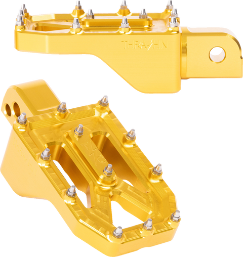 Aggressor Footpegs - Rear - Gold