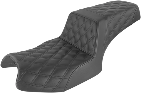 Step-Up Seat - Full Lattice Stitch - Black - Challenger