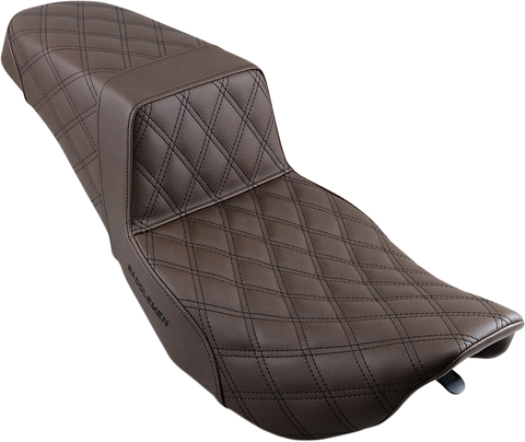 Step-Up Seat - Full Lattice Stitch - Brown