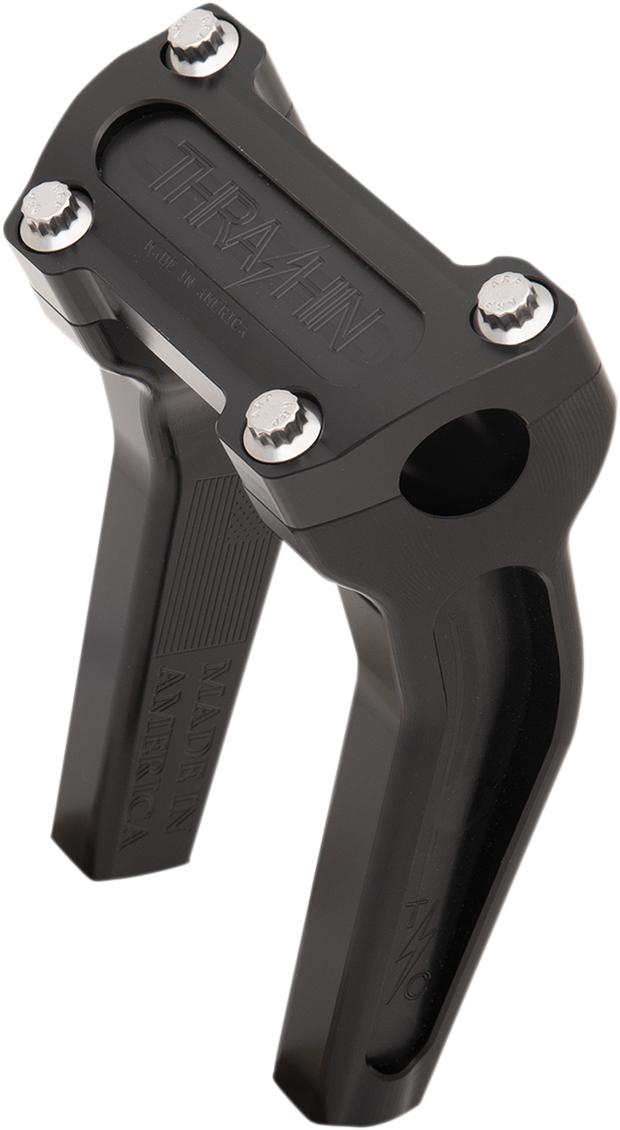 Handlebar Risers - Pull Back - 6-1/2" - Black