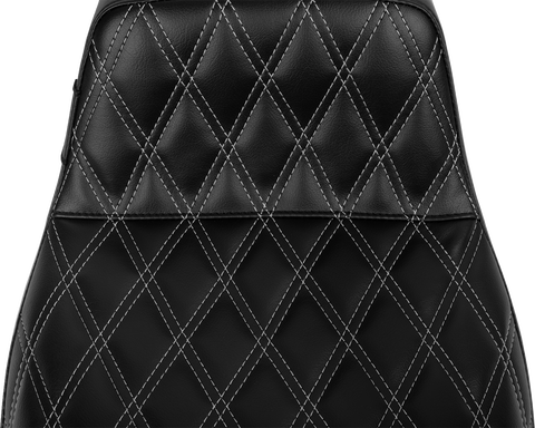 Tailwhip Seat - Bright Gray Double Diamond Stitch - FLHFLT &
