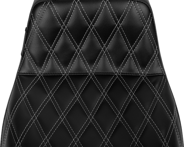 Tailwhip Seat - Bright Gray Double Diamond Stitch - FLHFLT &