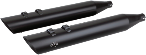 Slash Cut Mufflers - Black