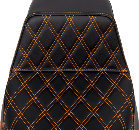 Step-Up Seat - Front Lattice Stitch - Orange Stitch - FLH/FLT &