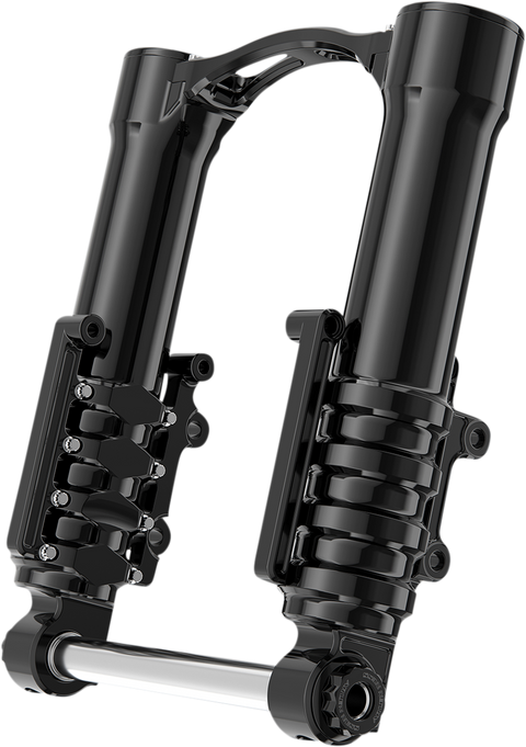 Fork Legs - 49 mm - Black Anodized - For Factory Brake Caliper
